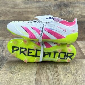 adidas Predator Pink and Neon Green Athletic Shoes